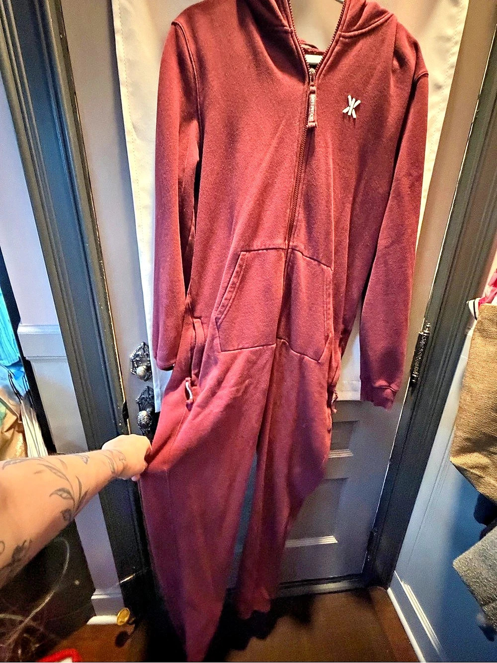 Onepiece Original Onesie 2.0 Full-Zip Hoodie Burgundy